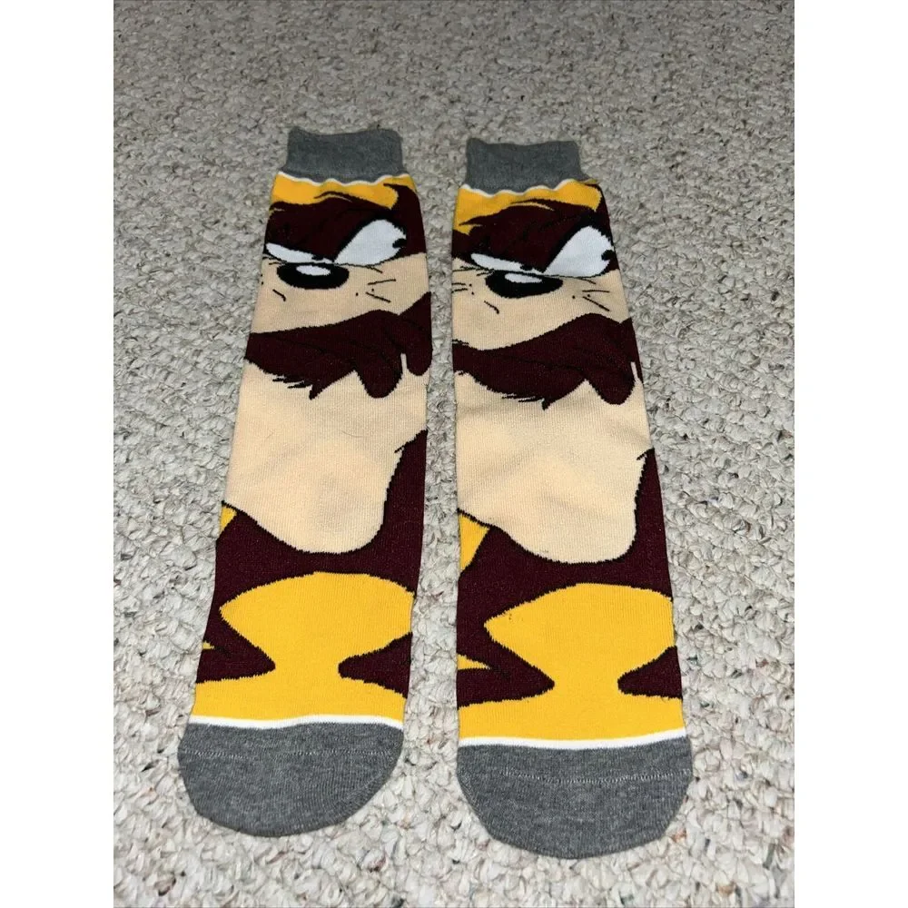 Looney Tunes TAZMANIAN DEVIL Character Unisex Crew Socks